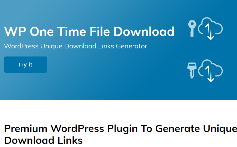 WP One Time File Download Nulled Free Download