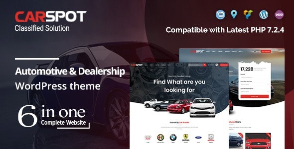 CarSpot Nulled Dealership Wordpress Classified Theme Free Download