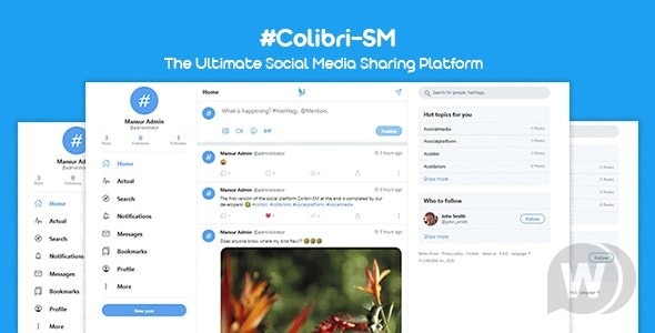 ColibriSM Nulled The Ultimate PHP Modern Social Media Sharing Platform Free Download