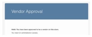 Send approval emails to vendors