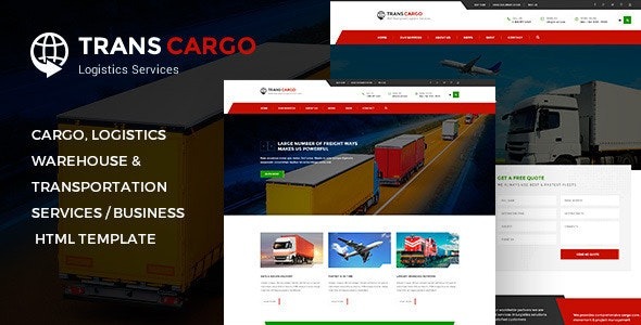 Transcargo Transportation WordPress Theme for Logistics Free Download