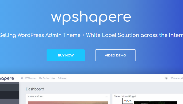 WPShapere Nulled WordPress Admin Theme Download