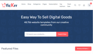 ficKrr Nulled Multi Vendor Digital Products Marketplace Free Download