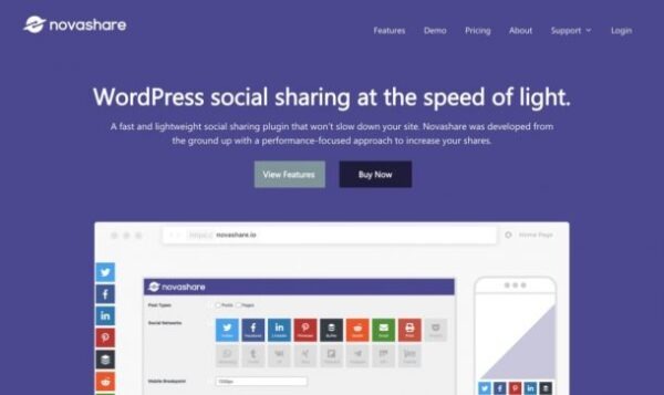 Novashare Nulled WordPress Social Sharing Plugin Free Download