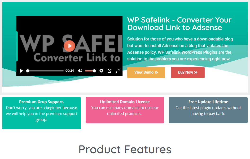 WP Safelink Nulled Converter Your Download Link to Adsense Download