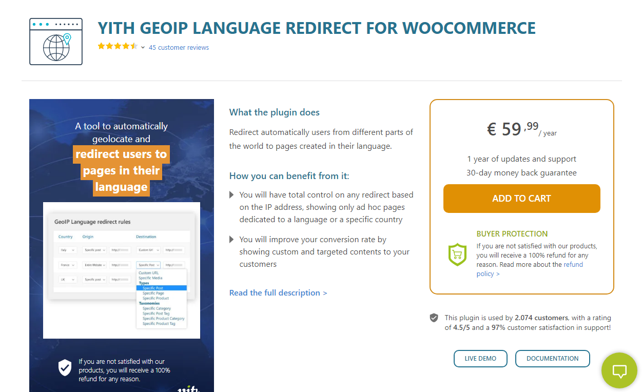 YITH WooCommerce GeoIP Language Redirect Nulled