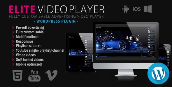 Elite Video Player Nulled WordPress plugin Download