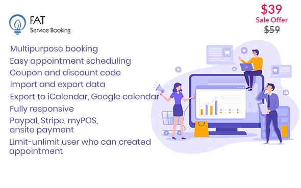 Fat Services Booking Nulled Automated Booking and Online Scheduling Download