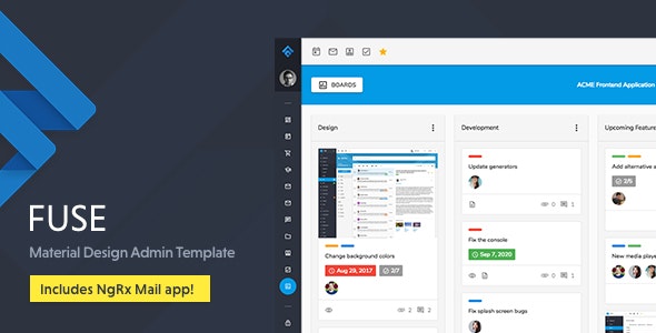 Fuse Nulled – Angular 11+ Material Design Admin Template Free Download