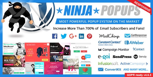 Ninja Popup Plugin Free Download For WordPress Nulled