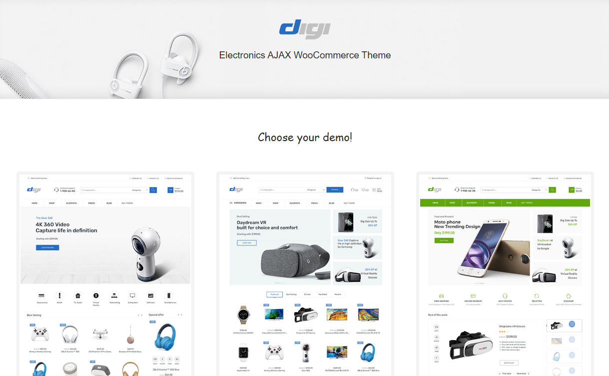 Digi Nulled Electronics Store WooCommerce Theme Download