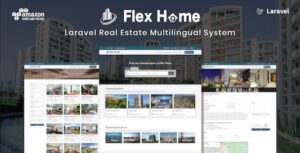 Flex Home Nulled real estate script in Laravel Free Download