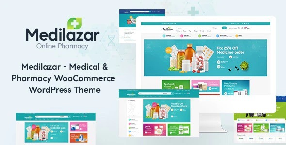 Medilazar Nulled Pharmacy Medical WooCommerce WordPress Theme Free Download
