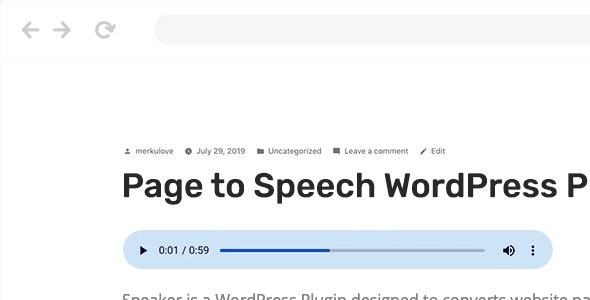 Speaker Nulled Page to Speech Plugin for WordPress Download