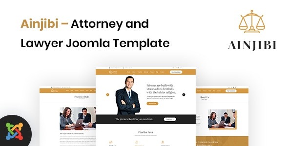 Ainjibi Nulled Attorney and Lawyer Joomla Template Download