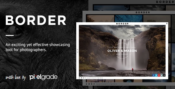 BORDER Nulled A Delightful Photography WordPress Theme Download