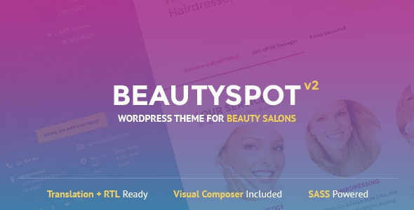 BeautySpot Nulled WordPress Theme for Beauty Salons Download
