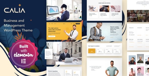 Calia Nulled Business and Management WordPress Theme Download