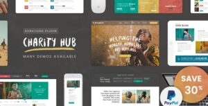Charity Nulled Foundation – Charity Hub WP Theme Download