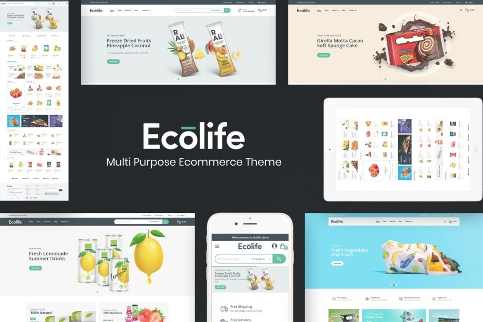 Ecolife Nulled Organic WooCommerce WordPress Theme Download