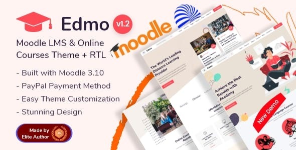 Edmo Nulled Moodle LMS & Online Courses Theme Download