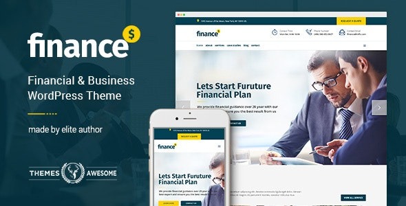 Finance Nulled Business Accounting WordPress Theme Download