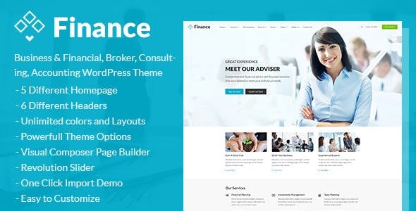 Finance Nulled Consulting, Accounting WordPress Theme Download