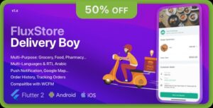 FluxStore Delivery Boy Nulled – Flutter App for Woocommerce Download