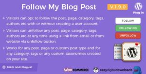 Follow My Blog Post Nulled WordPress Plugin Download