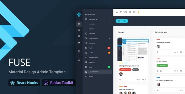 Fuse Nulled – React Admin Template Redux Toolkit Material Design React Hooks Download