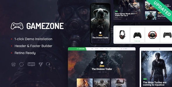Gamezone Nulled Gaming Blog & Store WordPress Theme Download