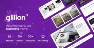 Gillion Nulled Template for blog and news WordPress Download