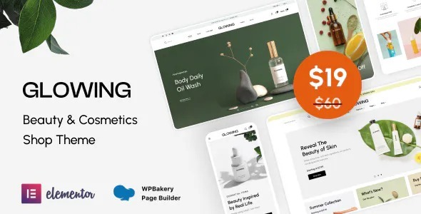 Glowing Nulled Beauty & Cosmetics Shop Theme Download