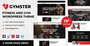 Gymster Nulled Fitness and Gym WordPress Theme Download