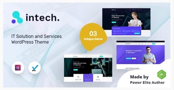 Intech Nulled IT Solutions Company WordPress Theme Download