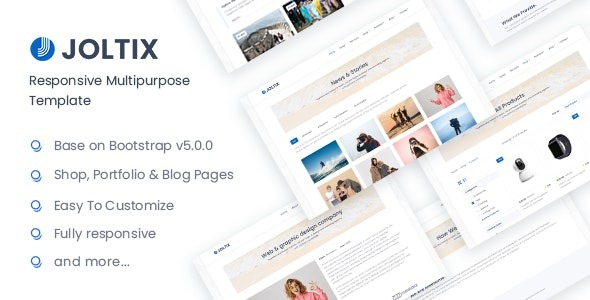 Joltix Nulled – Bootstrap 5 Minimal Portfolio and Agency Template Download