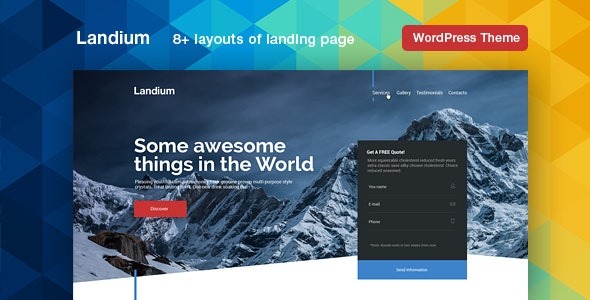 Landium Nulled WordPress App Landing Page Theme Download
