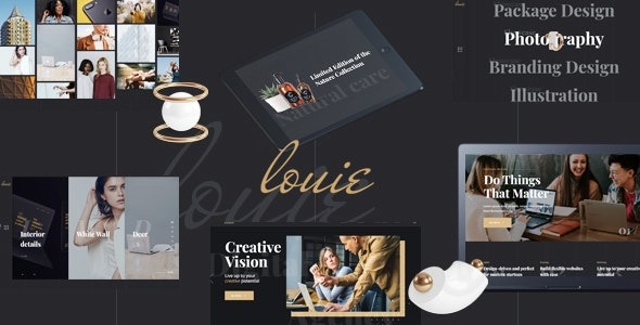 Louie Nulled Modern Portfolio Theme for Agencies Download