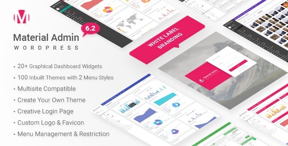 Material Nulled White Label WordPress Admin Theme Download
