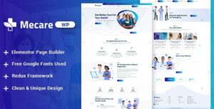Mecare Nulled Hospital and Health WordPress Theme Download