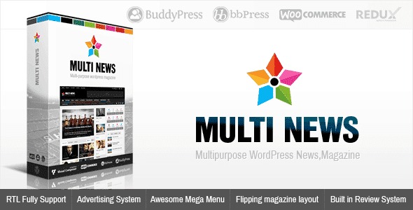 Multinews Nulled Multi-purpose WordPress News, Magazine Download