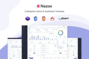 Nazox Nulled CodeIgniter Admin & Dashboard Template Download