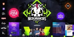 Necromancers Nulled – HTML Template for an Esports Team Download