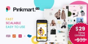 Pinkmart Nulled AJAX theme for WooCommerce Download
