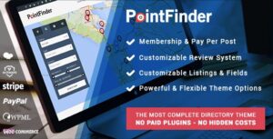 PointFinder Nulled Directory Directory & Listing WordPress Theme Download