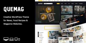Quemag Nulled Creative WordPress Theme for Bloggers Download