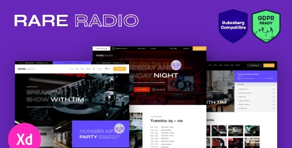 Rare Radio Nulled Online Music Radio Station & Podcast WordPress Theme Download