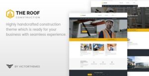 Roof Nulled WP Construction, Building Business Download