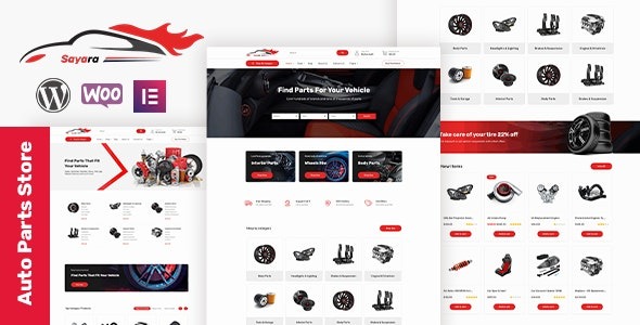 Sayara Nulled Auto Parts Store WooCommerce WordPress Theme Download
