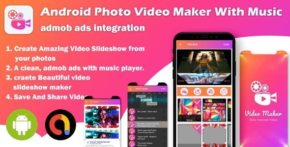 Slideshow Maker Nulled – Android Photo Video Maker With Music Download